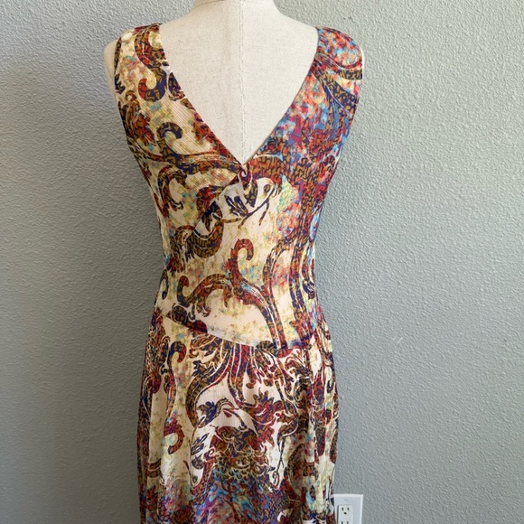Evan Picone Midi Dress Size 6 Y2K Multicolor - Picture 6 of 10